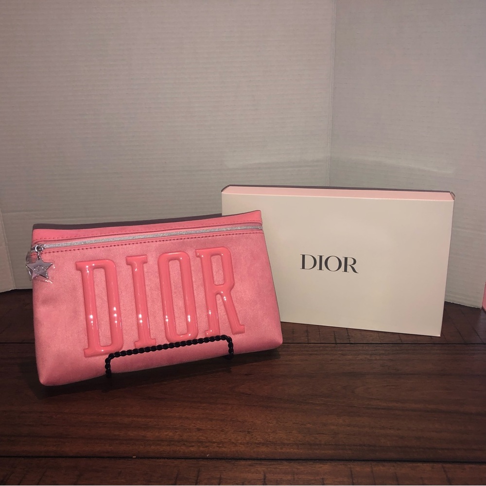 Pink Dior Beauty Pouch/Clutch - Picture 5 of 5